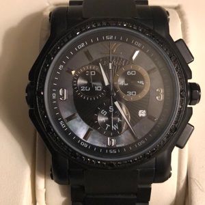 LeVian Men’s Black Diamond Watch 7/8 cts.